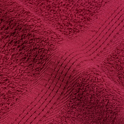 vidaXL Hand Towels "FROGN" 4 pcs Bordeaux 50x100 cm 360 gsm