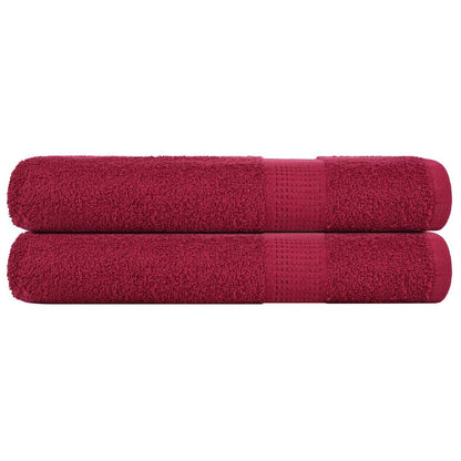 vidaXL Sauna Towels 2 pcs Bordeaux 80x200 cm 360 gsm 100% Cotton