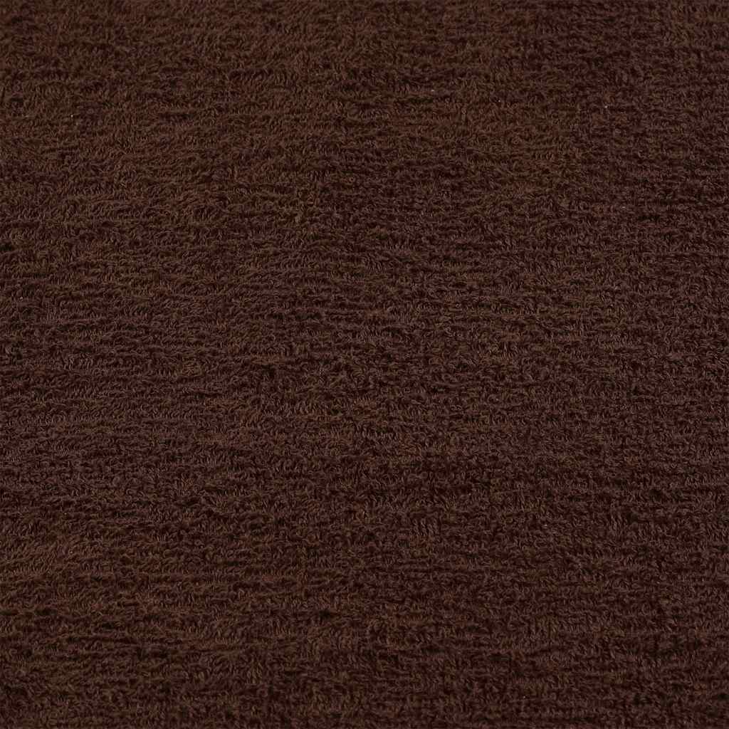vidaXL Wash Towels "FROGN" 10 pcs Brown 30x30 cm 360 gsm