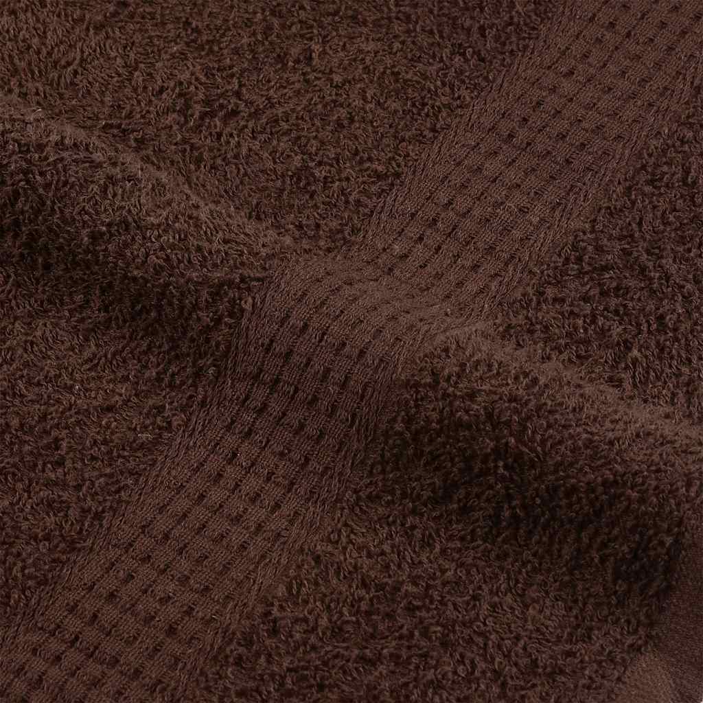 vidaXL Hand Towels "FROGN" 10 pcs Brown 50x100 cm 360 gsm