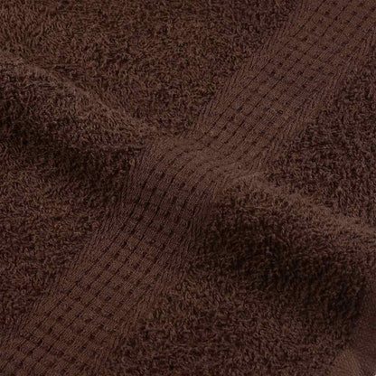 vidaXL Hand Towels "FROGN" 10 pcs Brown 50x100 cm 360 gsm