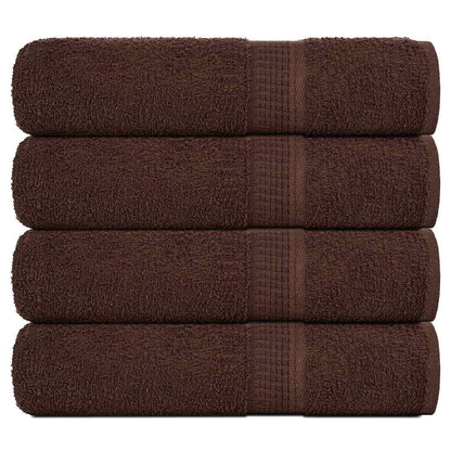 vidaXL Shower Towels "FROGN" 4 pcs Brown 70x140 cm 360 gsm