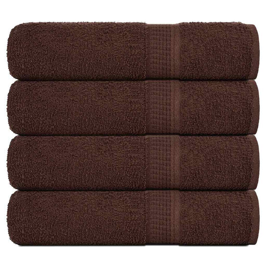 vidaXL Shower Towels "FROGN" 4 pcs Brown 70x140 cm 360 gsm