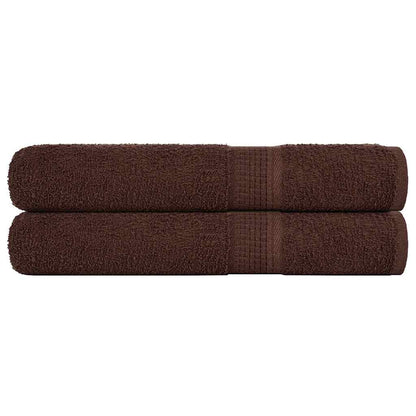 vidaXL Sauna Towels "FROGN" 2 pcs Brown 80x200 cm 360 gsm