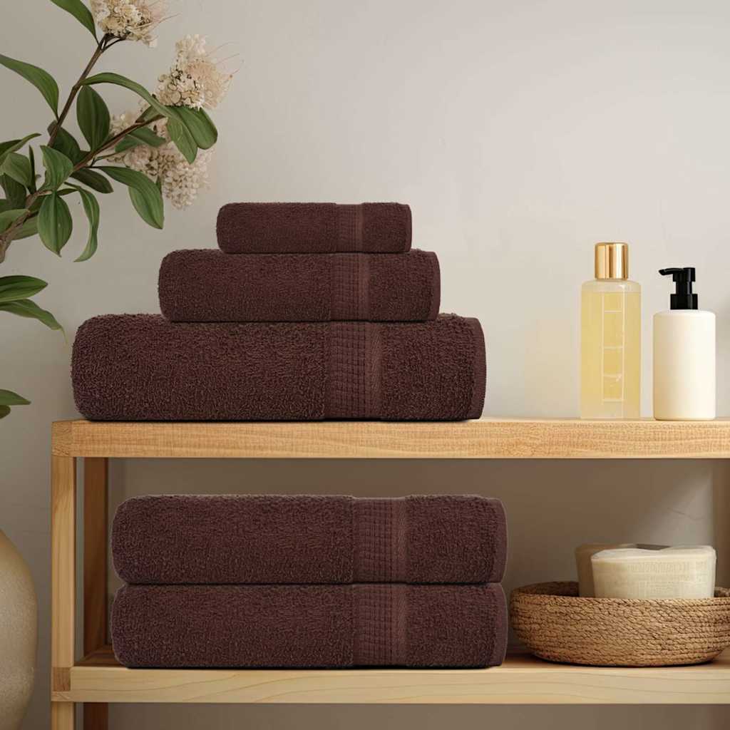 vidaXL Sauna Towels "FROGN" 2 pcs Brown 80x200 cm 360 gsm