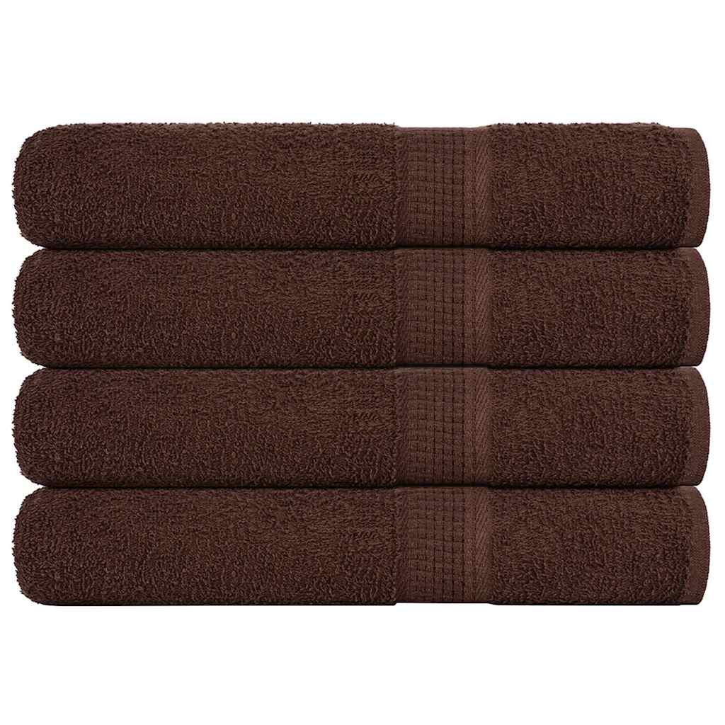 vidaXL Sauna Towels "FROGN" 4 pcs Brown 80x200 cm 360 gsm