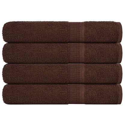vidaXL Sauna Towels "FROGN" 4 pcs Brown 80x200 cm 360 gsm