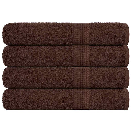 vidaXL Sauna Towels "FROGN" 4 pcs Brown 80x200 cm 360 gsm