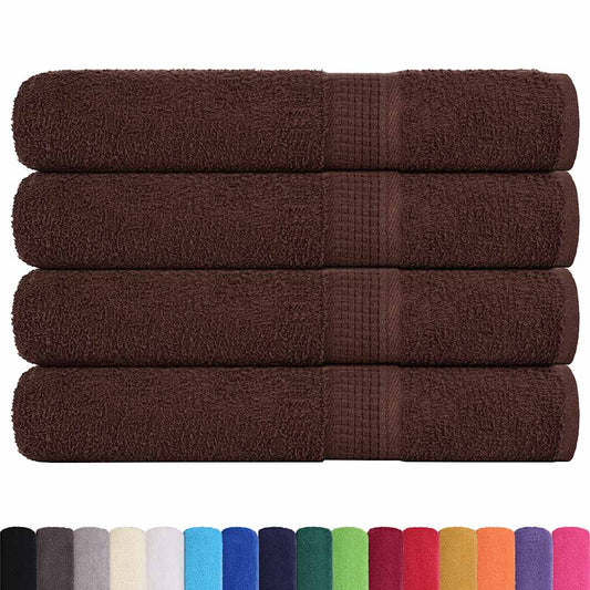 vidaXL Sauna Towels "FROGN" 4 pcs Brown 80x200 cm 360 gsm