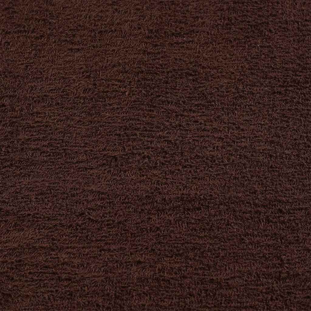 vidaXL Sauna Towels "FROGN" 10 pcs Brown 80x200 cm 360 gsm