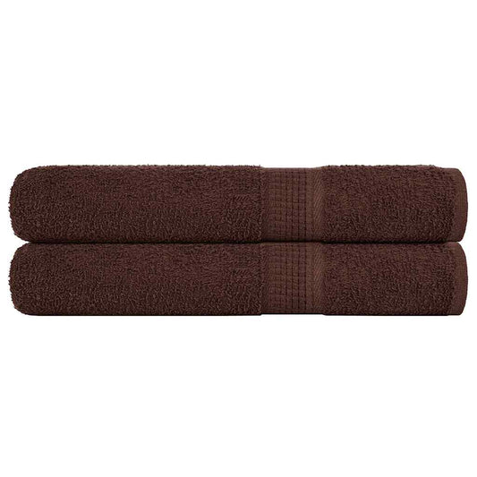 vidaXL Towels "FROGN" 2 pcs Brown 100x200 cm 360 gsm