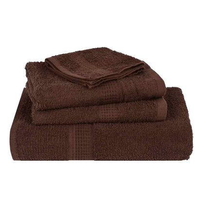 vidaXL Towels "FROGN" 10 pcs Brown 100x200 cm 360 gsm