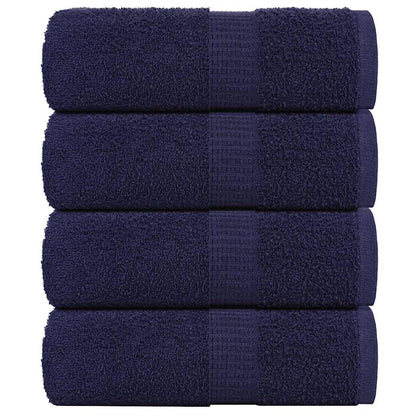 vidaXL Wash Towels "FROGN" 4 pcs Navy Blue 30x30 cm 360 gsm