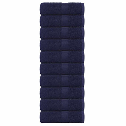 vidaXL Wash Towels "FROGN" 10 pcs Navy Blue 30x30 cm 360 gsm