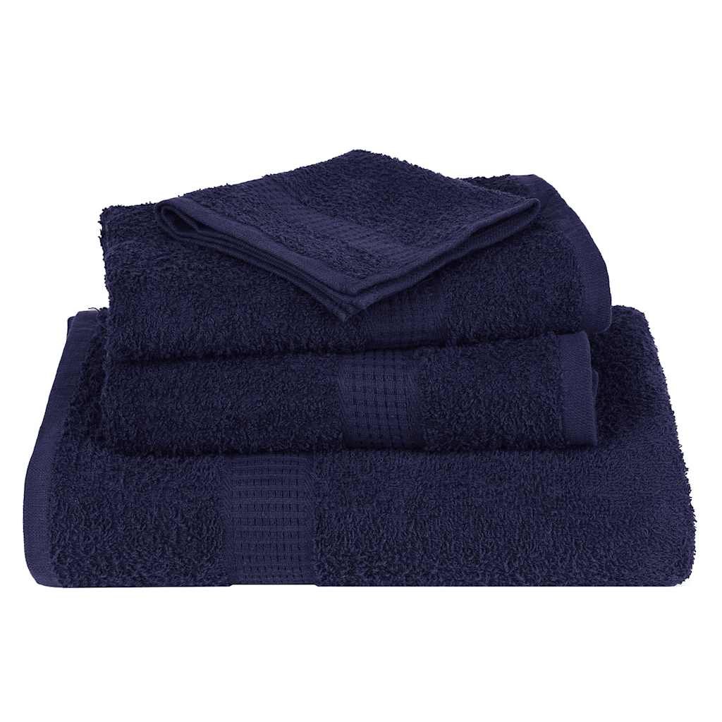 vidaXL Wash Towels "FROGN" 10 pcs Navy Blue 30x30 cm 360 gsm