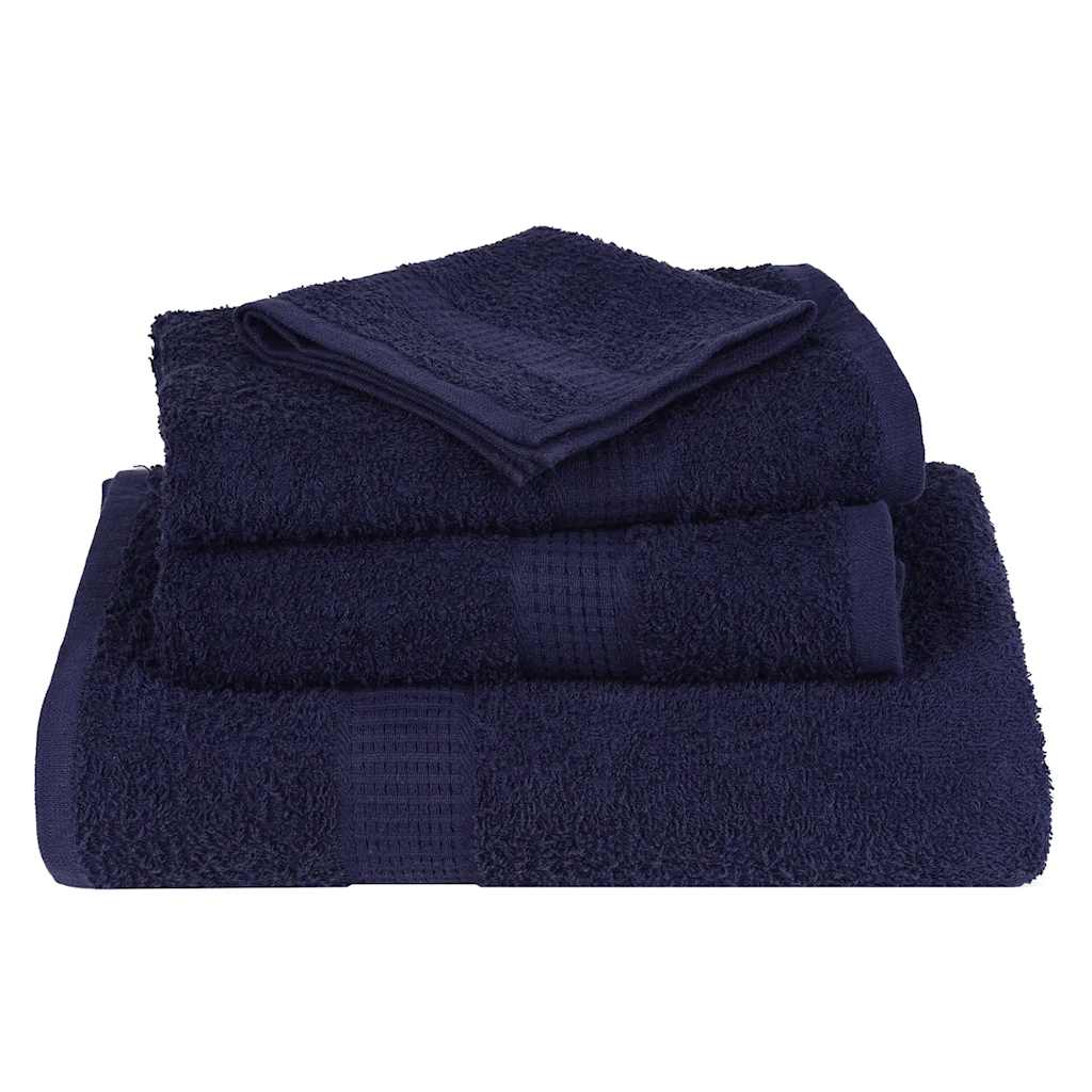 vidaXL Guest Towels "FROGN" 2 pcs Navy Blue 30x50 cm 360 gsm