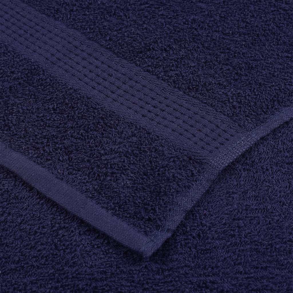 vidaXL Guest Towels "FROGN" 10 pcs Navy Blue 30x50 cm 360 gsm