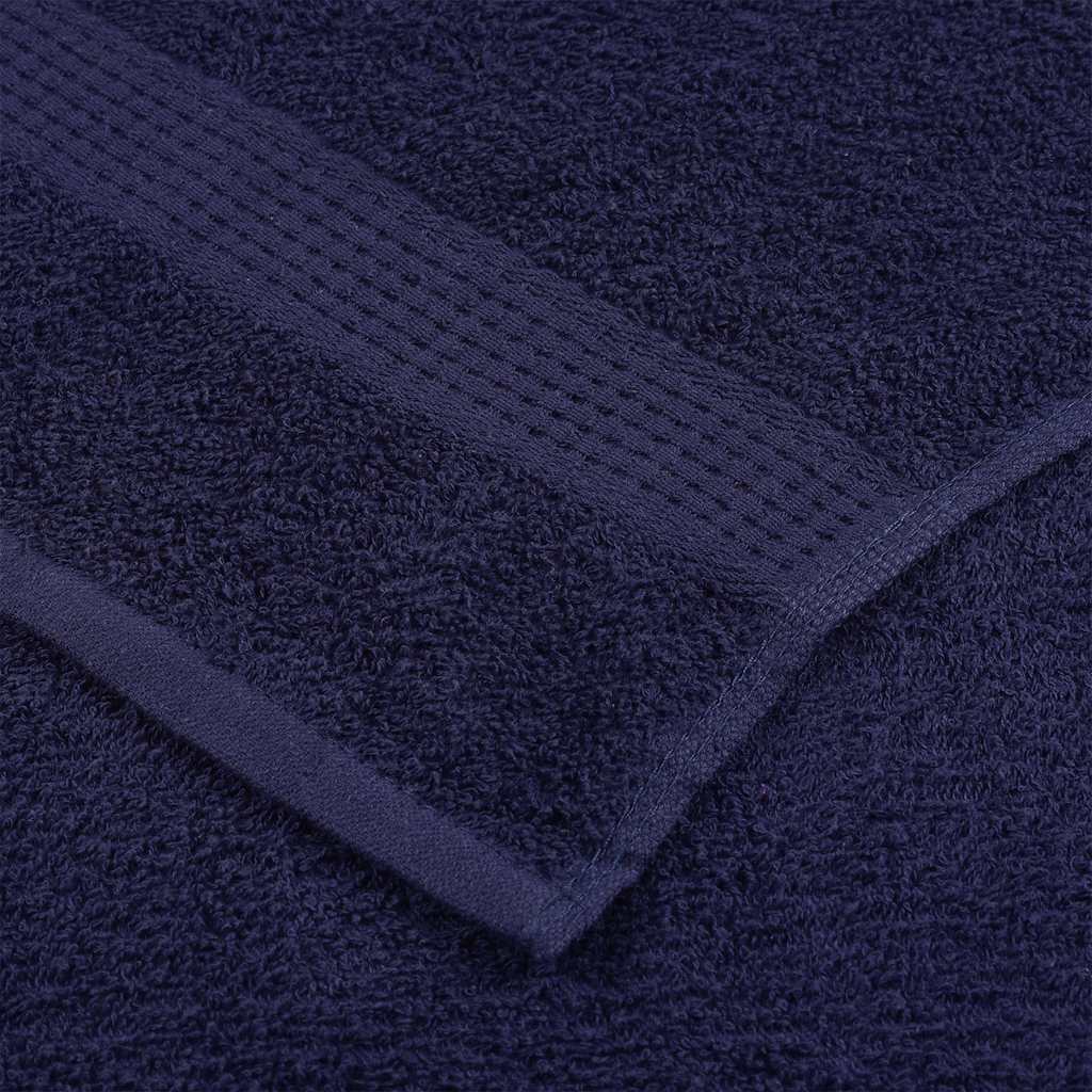 vidaXL Hand Towels "FROGN" 2 pcs Navy Blue 50x100 cm 360 gsm