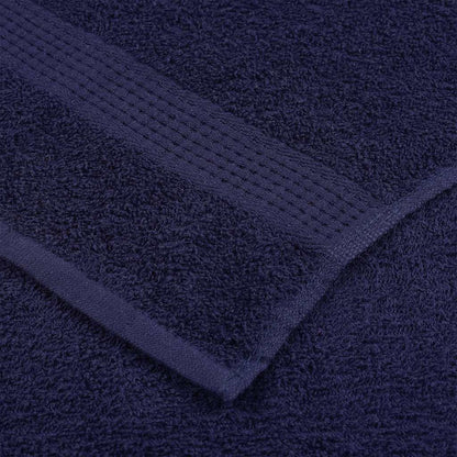 vidaXL Hand Towels "FROGN" 2 pcs Navy Blue 50x100 cm 360 gsm