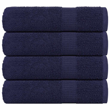 vidaXL Hand Towels "FROGN" 4 pcs Navy Blue 50x100 cm 360 gsm