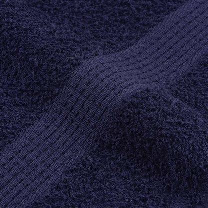 vidaXL Hand Towels "FROGN" 10 pcs Navy Blue 50x100 cm 360 gsm