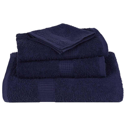 vidaXL Shower Towels "FROGN" 2 pcs Navy Blue 70x140 cm 360 gsm