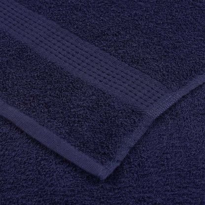 vidaXL Shower Towels "FROGN" 2 pcs Navy Blue 70x140 cm 360 gsm