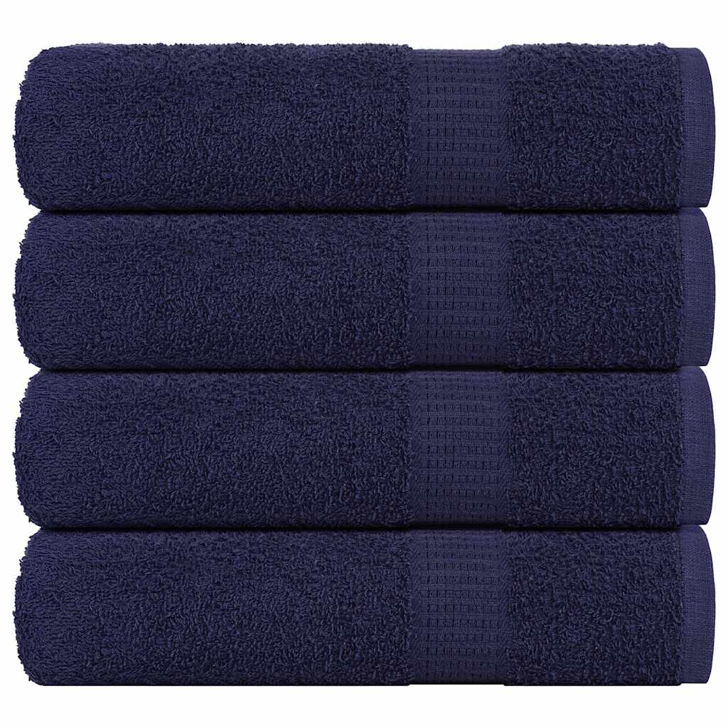 vidaXL Shower Towels "FROGN" 4 pcs Navy Blue 70x140 cm 360 gsm