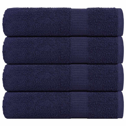 vidaXL Shower Towels "FROGN" 4 pcs Navy Blue 70x140 cm 360 gsm