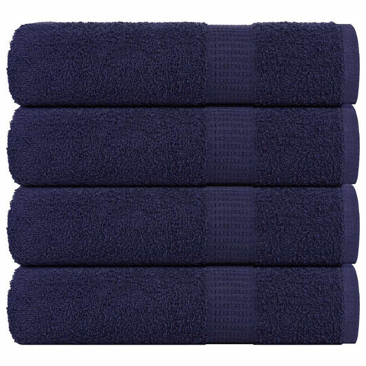 vidaXL Shower Towels "FROGN" 4 pcs Navy Blue 70x140 cm 360 gsm
