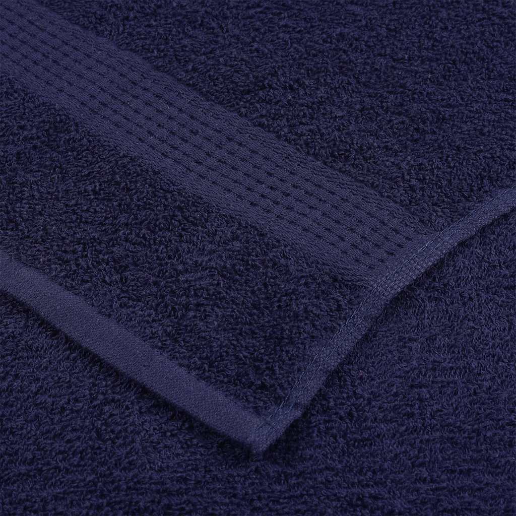 vidaXL Bath Towels "FROGN" 2 pcs Navy Blue 100x150 cm 360 gsm