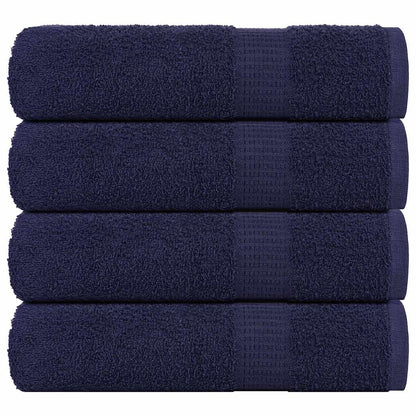 vidaXL Bath Towels "FROGN" 4 pcs Navy Blue 100x150 cm 360 gsm