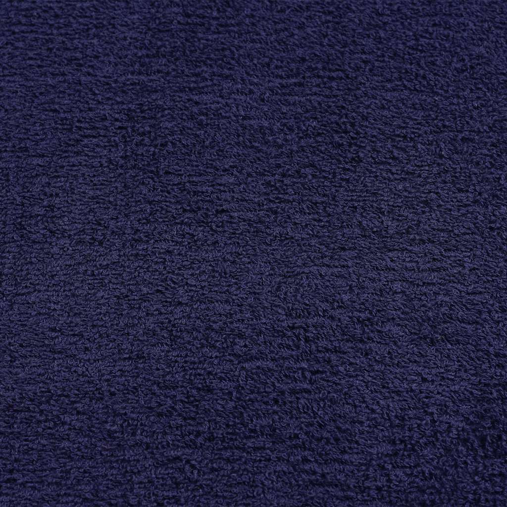 vidaXL Bath Towels "FROGN" 10 pcs Navy Blue 100x150 cm 360 gsm