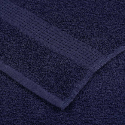 vidaXL Sauna Towels "FROGN" 2 pcs Navy Blue 80x200 cm 360 gsm
