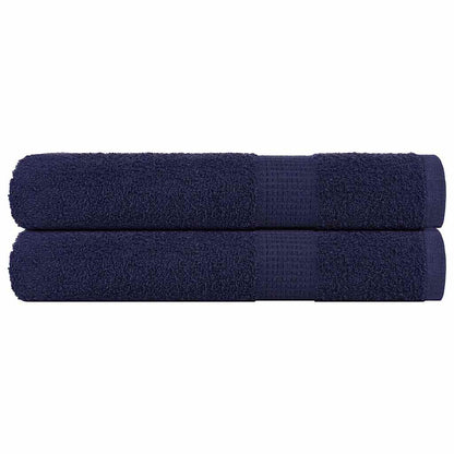 vidaXL Towels "FROGN" 2 pcs Navy Blue 100x200 cm 360 gsm