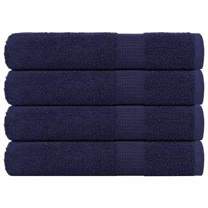 vidaXL Towels "FROGN" 4 pcs Navy Blue 100x200 cm 360 gsm