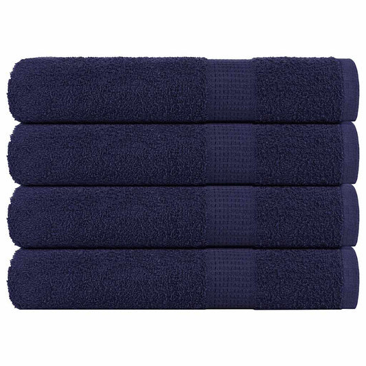 vidaXL Towels "FROGN" 4 pcs Navy Blue 100x200 cm 360 gsm