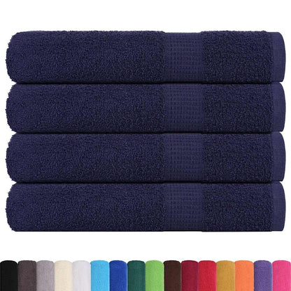 vidaXL Towels "FROGN" 4 pcs Navy Blue 100x200 cm 360 gsm