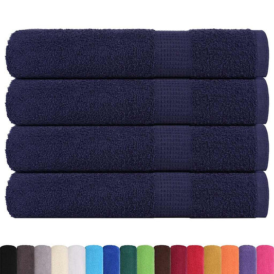 vidaXL Towels "FROGN" 4 pcs Navy Blue 100x200 cm 360 gsm