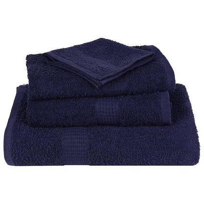 vidaXL Towels "FROGN" 4 pcs Navy Blue 100x200 cm 360 gsm