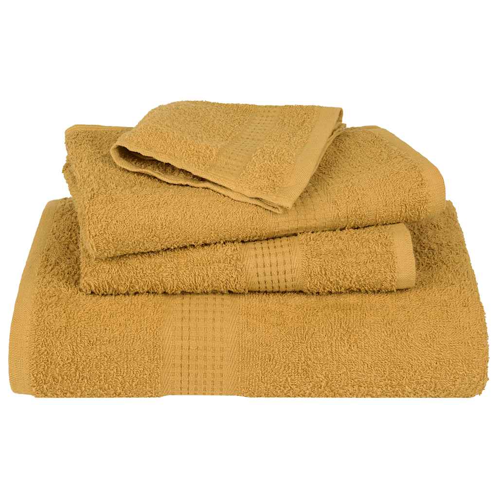 vidaXL Guest Towels "FROGN" 2 pcs Gold 30x50 cm 360 gsm