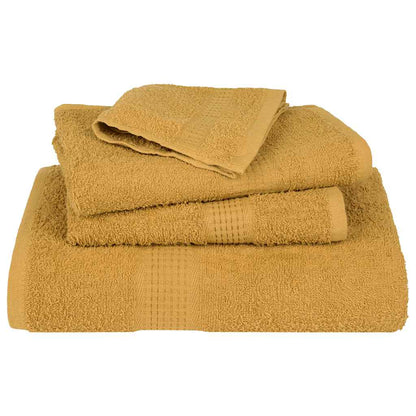 vidaXL Guest Towels "FROGN" 2 pcs Gold 30x50 cm 360 gsm