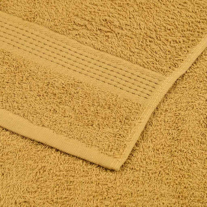 vidaXL Guest Towels "FROGN" 2 pcs Gold 30x50 cm 360 gsm