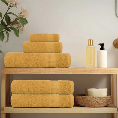 vidaXL Guest Towels "FROGN" 4 pcs Gold 30x50 cm 360 gsm