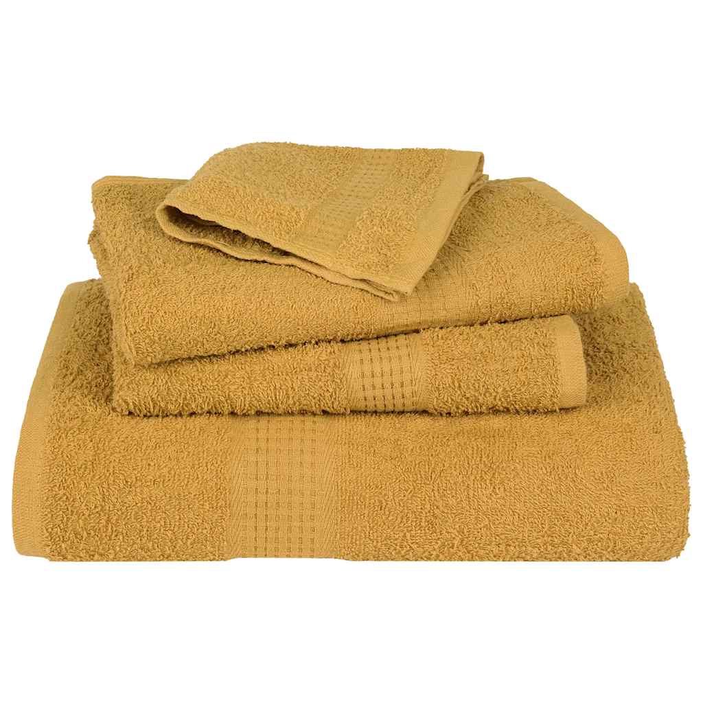 vidaXL Guest Towels "FROGN" 4 pcs Gold 30x50 cm 360 gsm