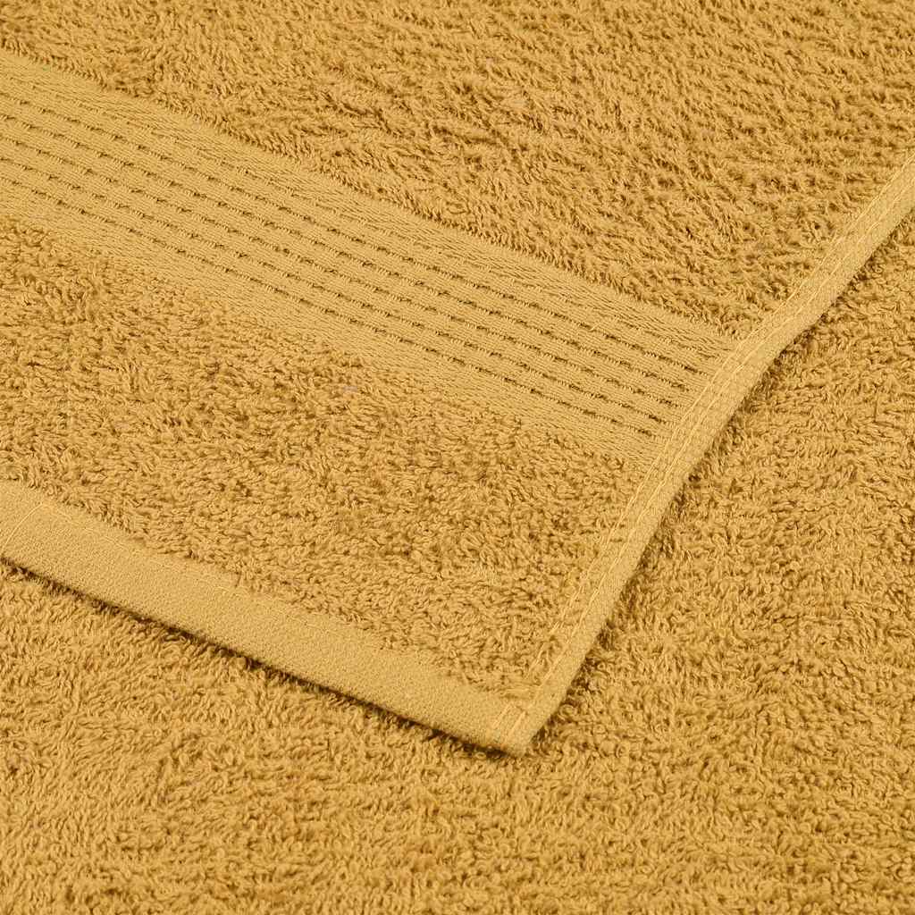 vidaXL Guest Towels "FROGN" 4 pcs Gold 30x50 cm 360 gsm
