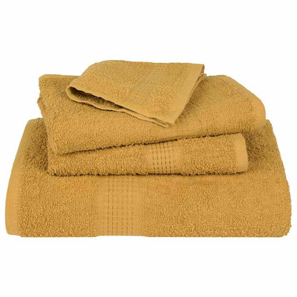 vidaXL Bath Towels "FROGN" 4 pcs Gold 100x150 cm 360 gsm