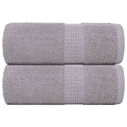 vidaXL Soap Towels 2 pcs Grey 30x30 cm 360 gsm 100% Cotton