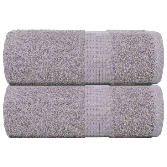 vidaXL Wash Towels "FROGN" 2 pcs Grey 30x30 cm 360 gsm