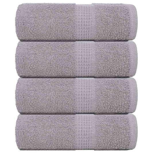 vidaXL Wash Towels "FROGN" 4 pcs Grey 30x30 cm 360 gsm